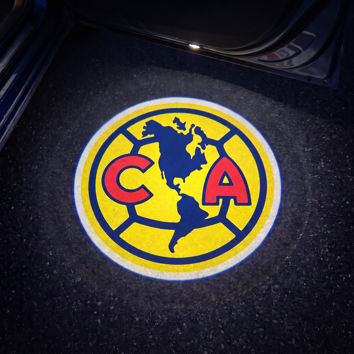 Proyector para carro de equipo de futbol